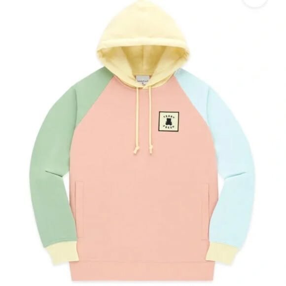 Teddy Fresh Pastel Colorblock Hoodie - Picture 1 of 4